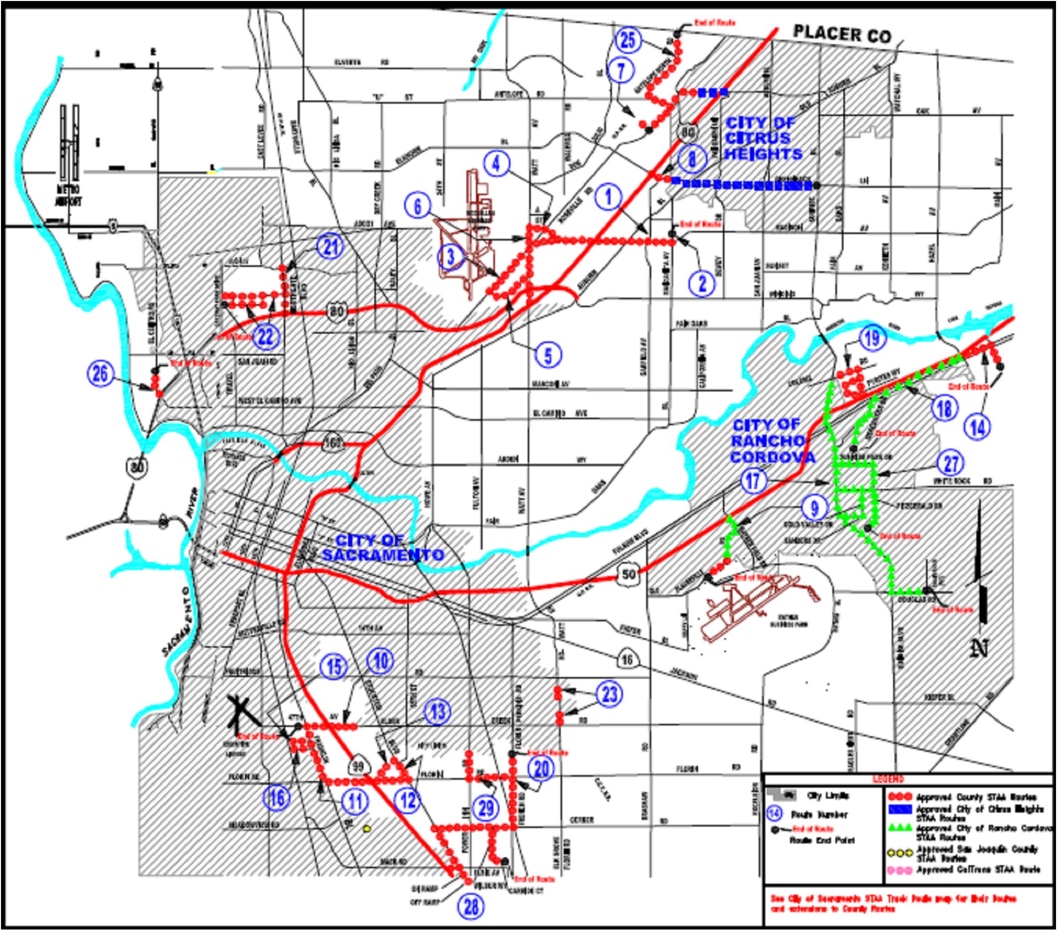 Image of Sacramento Roadways. Click to enlarge image