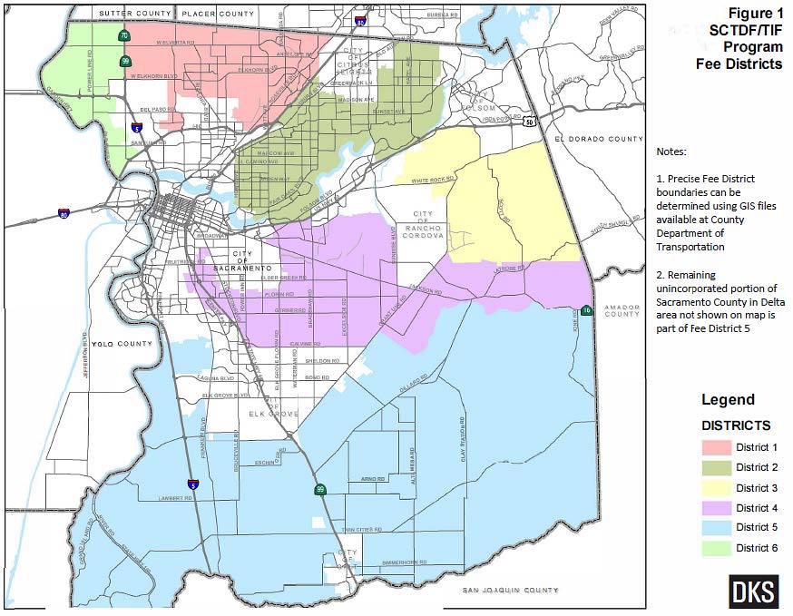 SCTDF Program Fee District Map